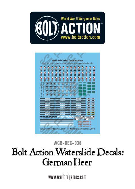 German Heer transfer - Bolt Action Decals