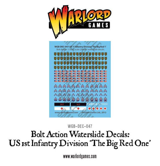 US 1st Infantry Division 'Big Red One' - Bolt Action Decal