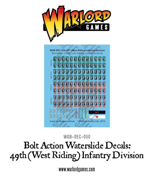 British 49th (West Riding) Infantry Division transfer - Bolt Action Decals