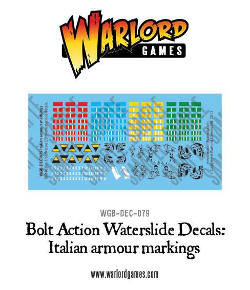 Italian Armour Markings - Bolt Action Decals