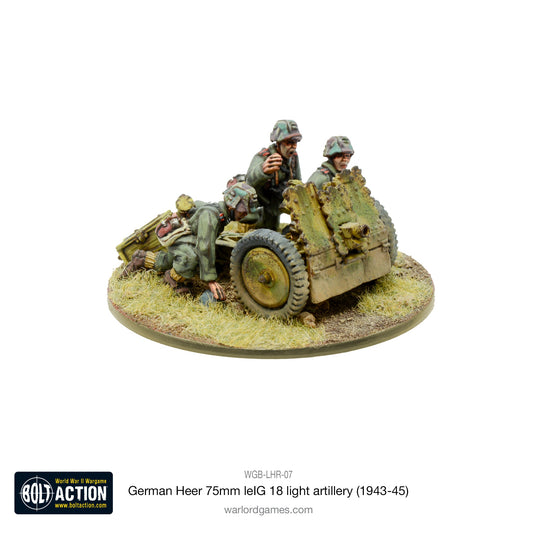 German Heer 7.5cm Light Artillery - Bolt Action