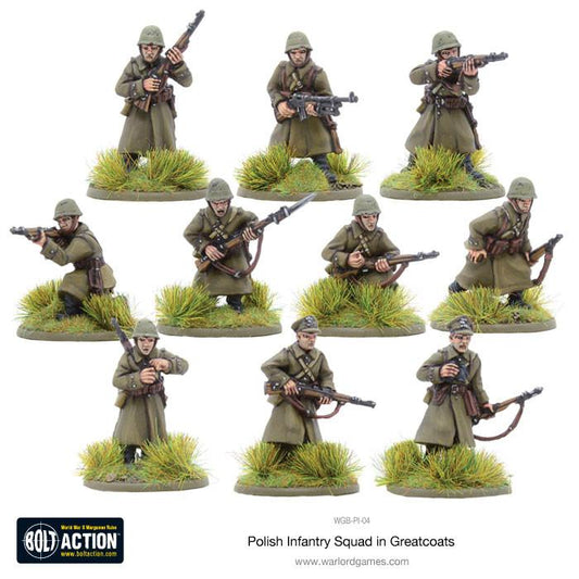 Polish Infantry in greatcoats - Bolt Action