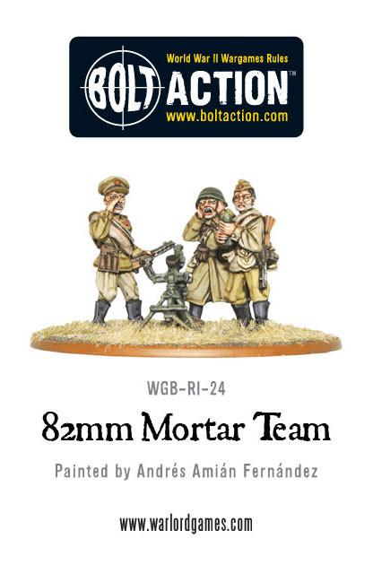 Soviet 82mm Mortar Team - Bolt Action