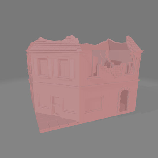 European Town Square Building Ruin #3 - Commissioned