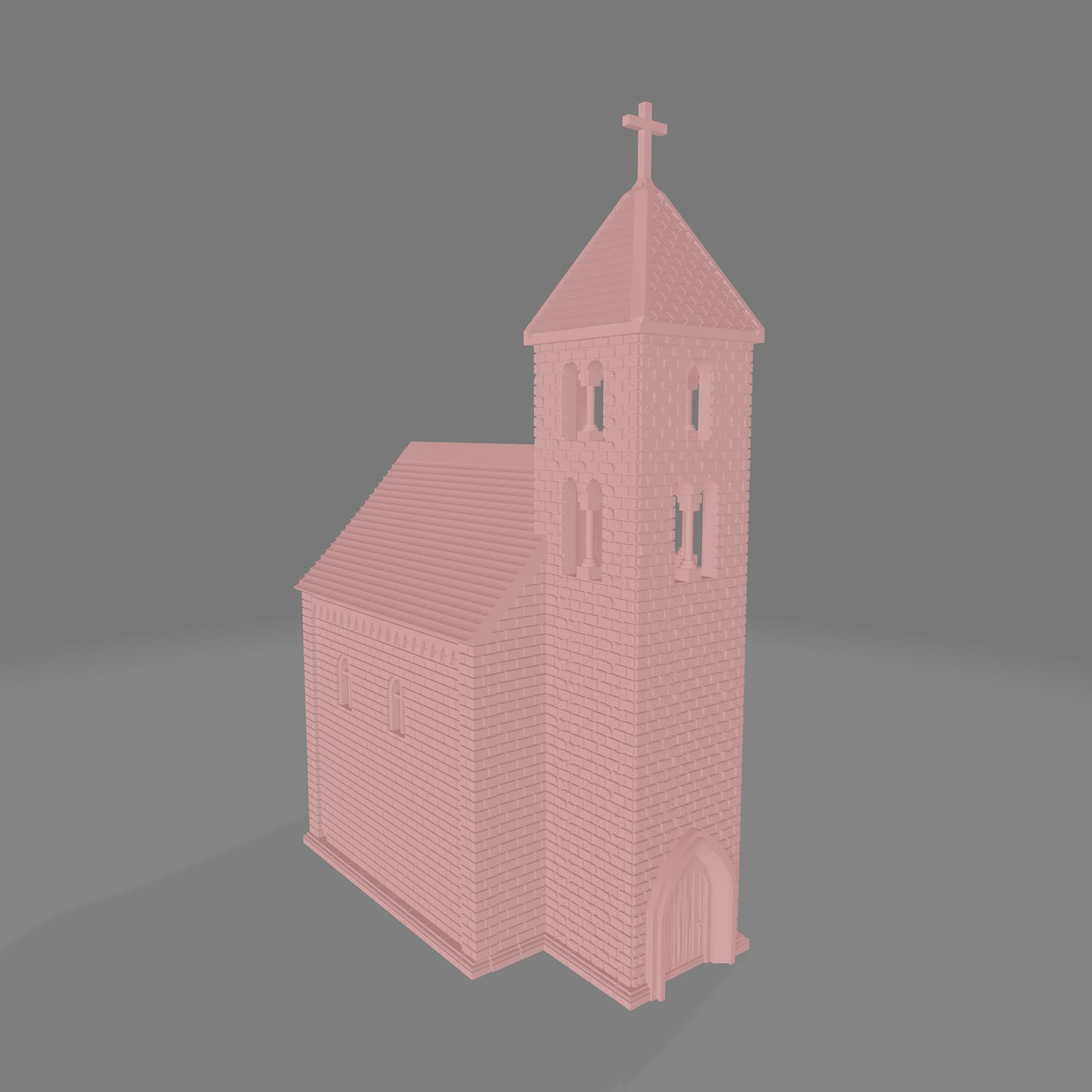 Russian Bavarian Church Windowless - Commissioned