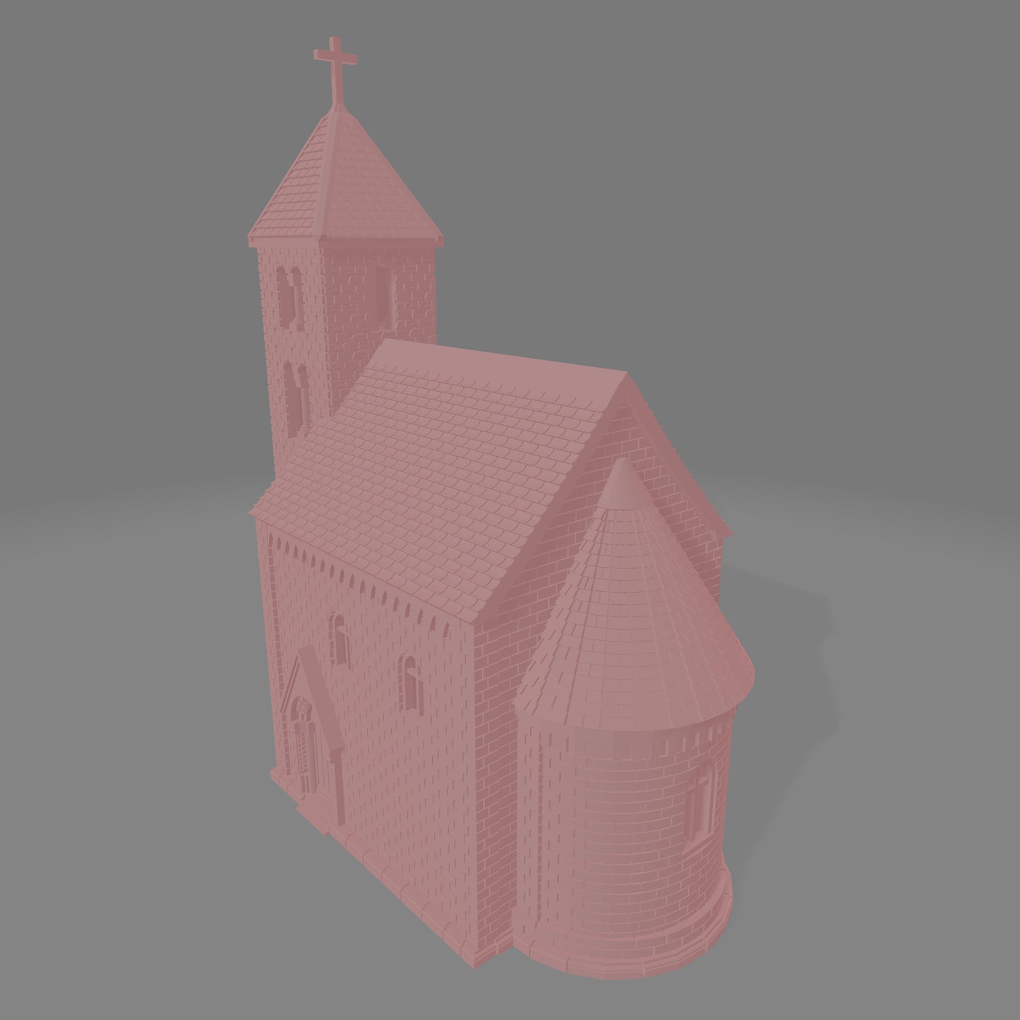 Russian Bavarian Church Windowless - Commissioned