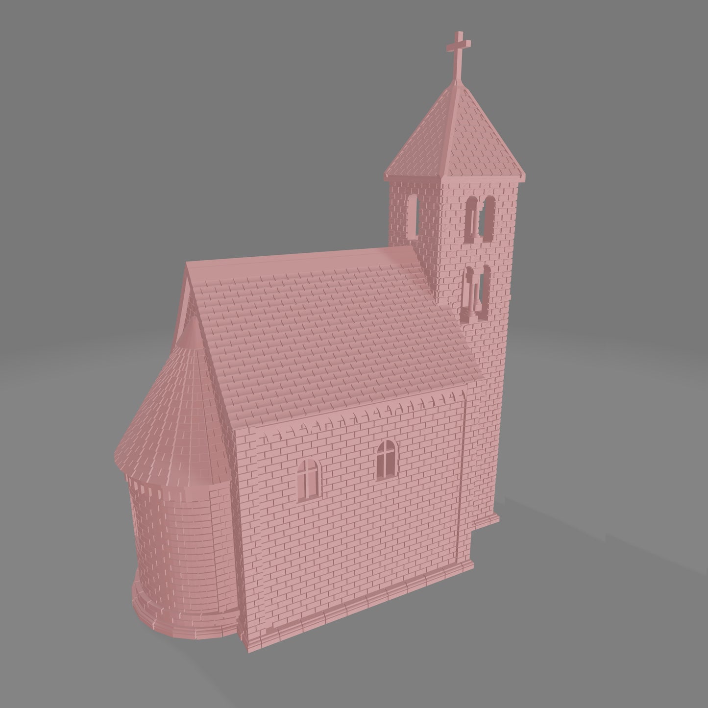 Russian Bavarian Church Windowless - Commissioned