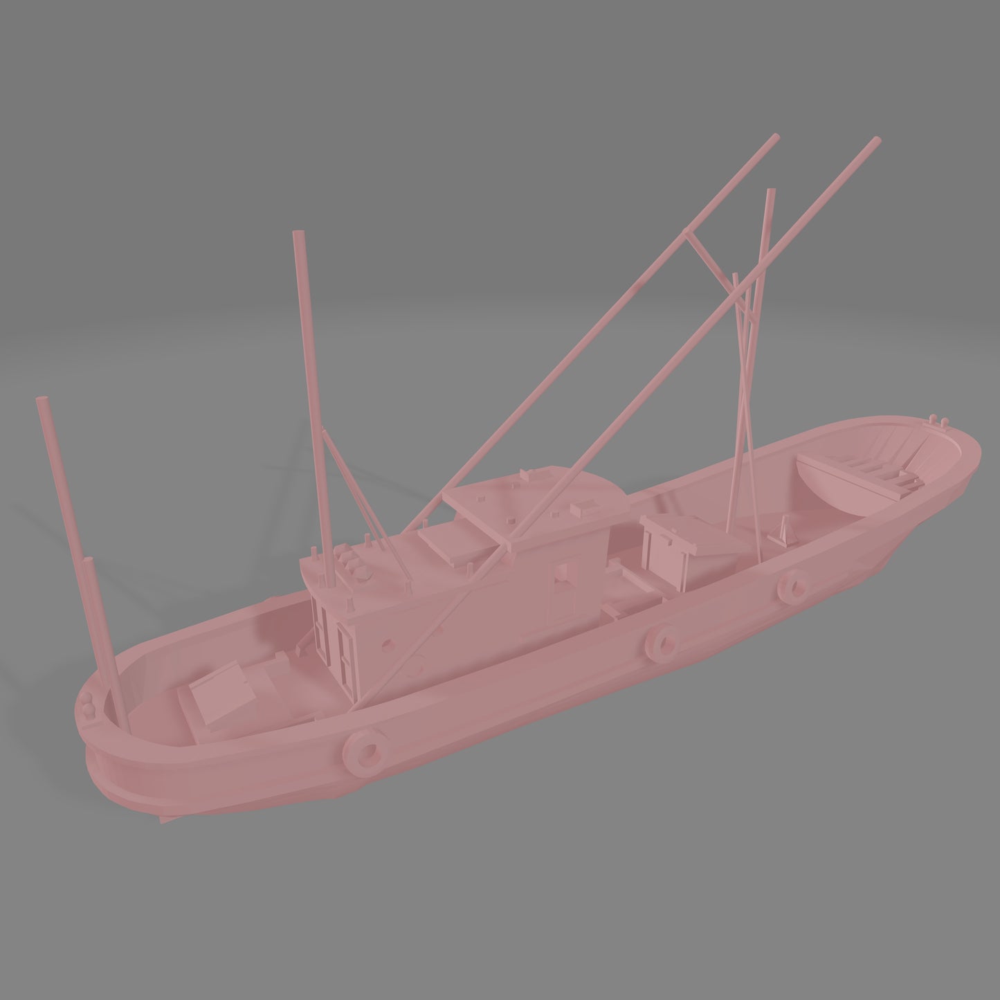 Fishing Boat w. Hull - Commissioned