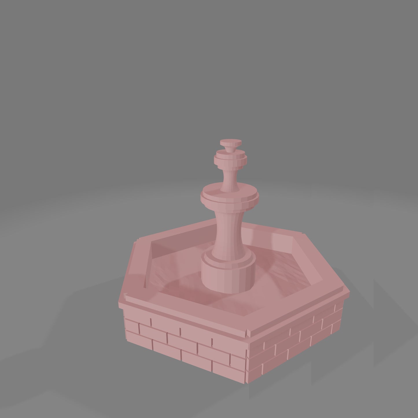 European Town Center Fountain - Commissioned