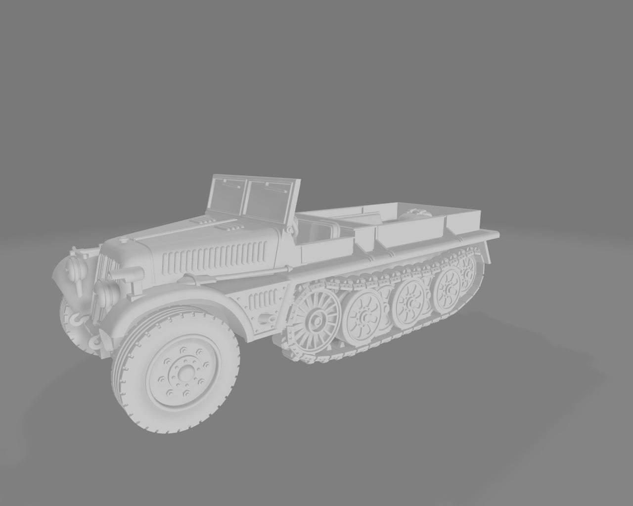 German Sd. Kfz. 10/2 - No Canopy