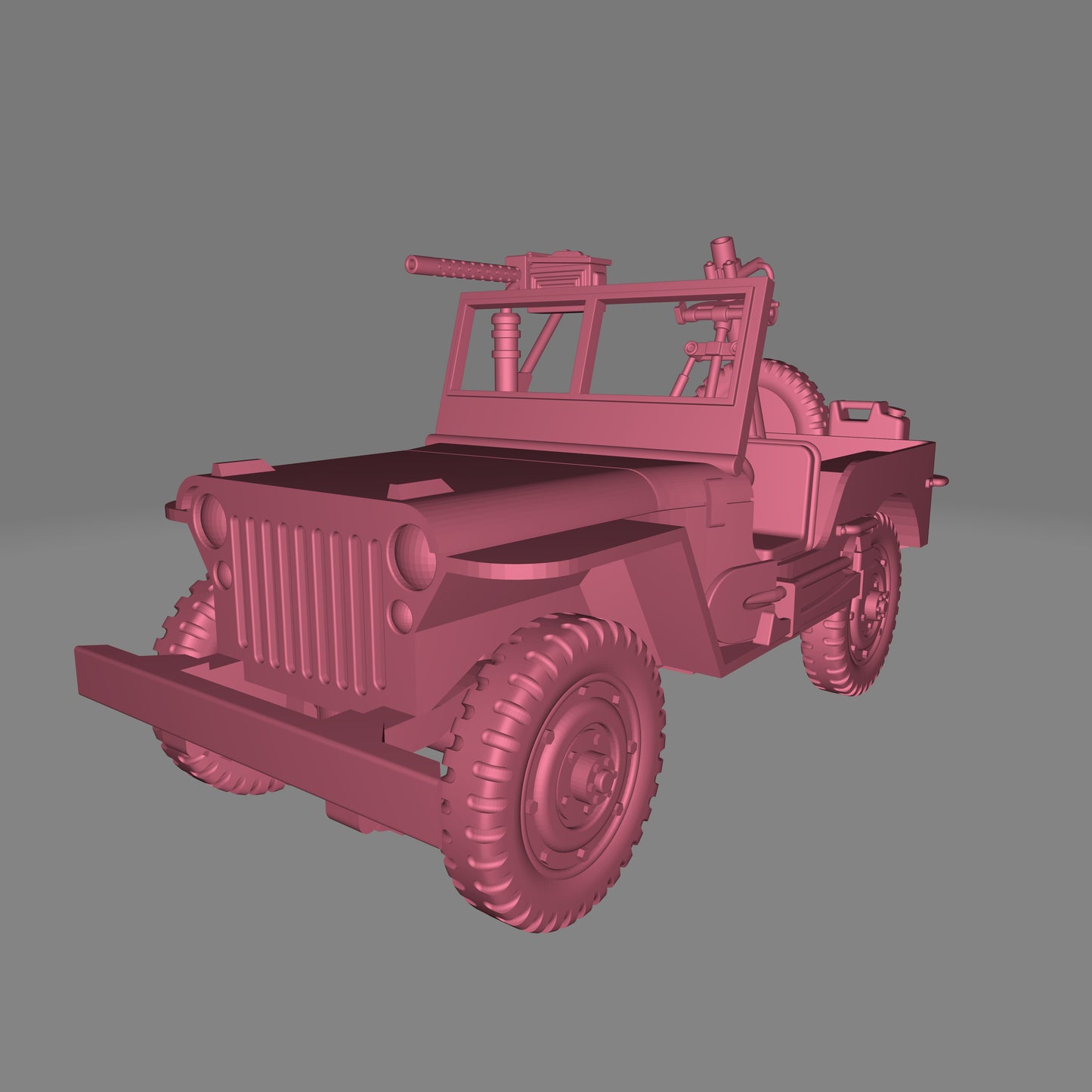 American Willys MB Jeep - Mortar