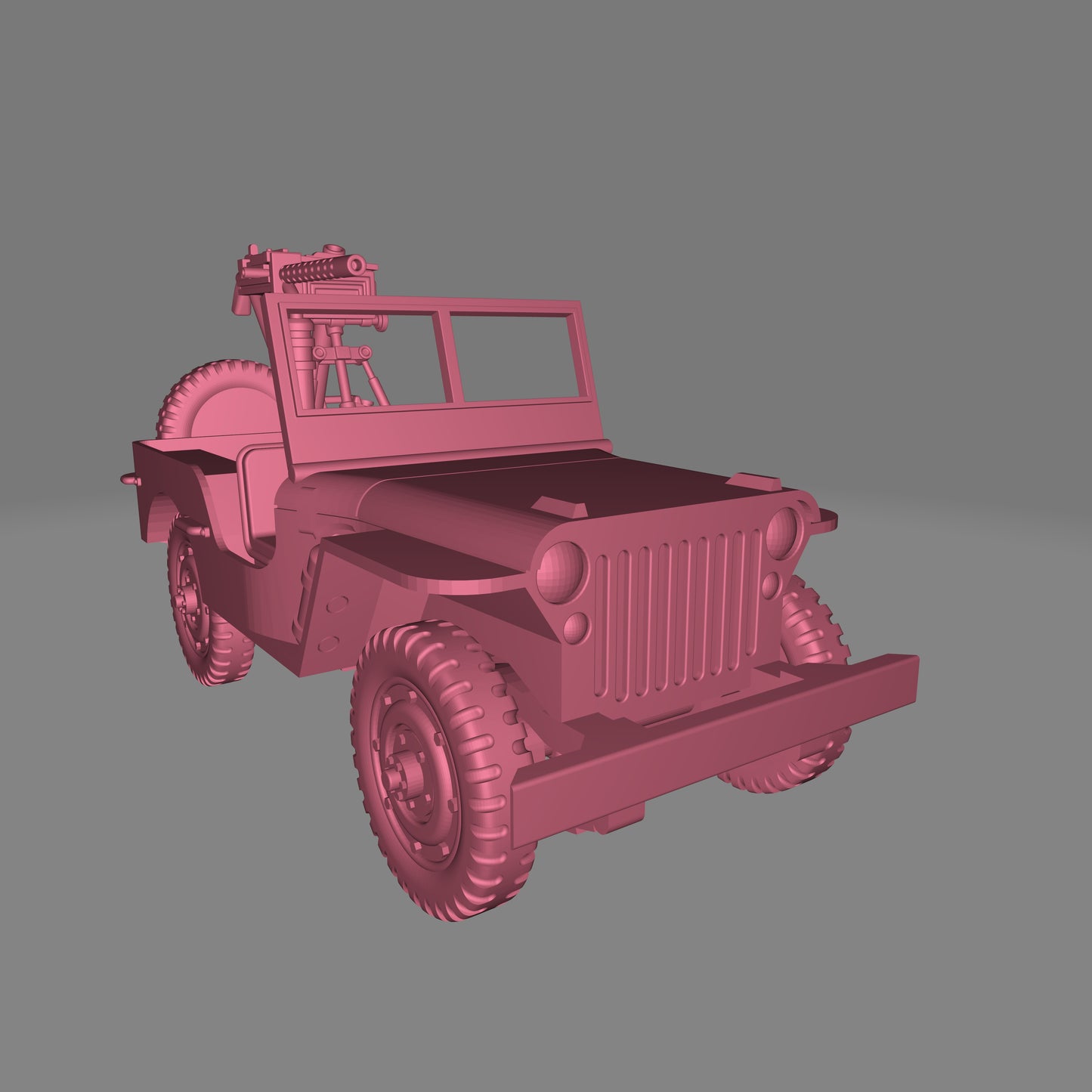 American Willys MB Jeep - Mortar