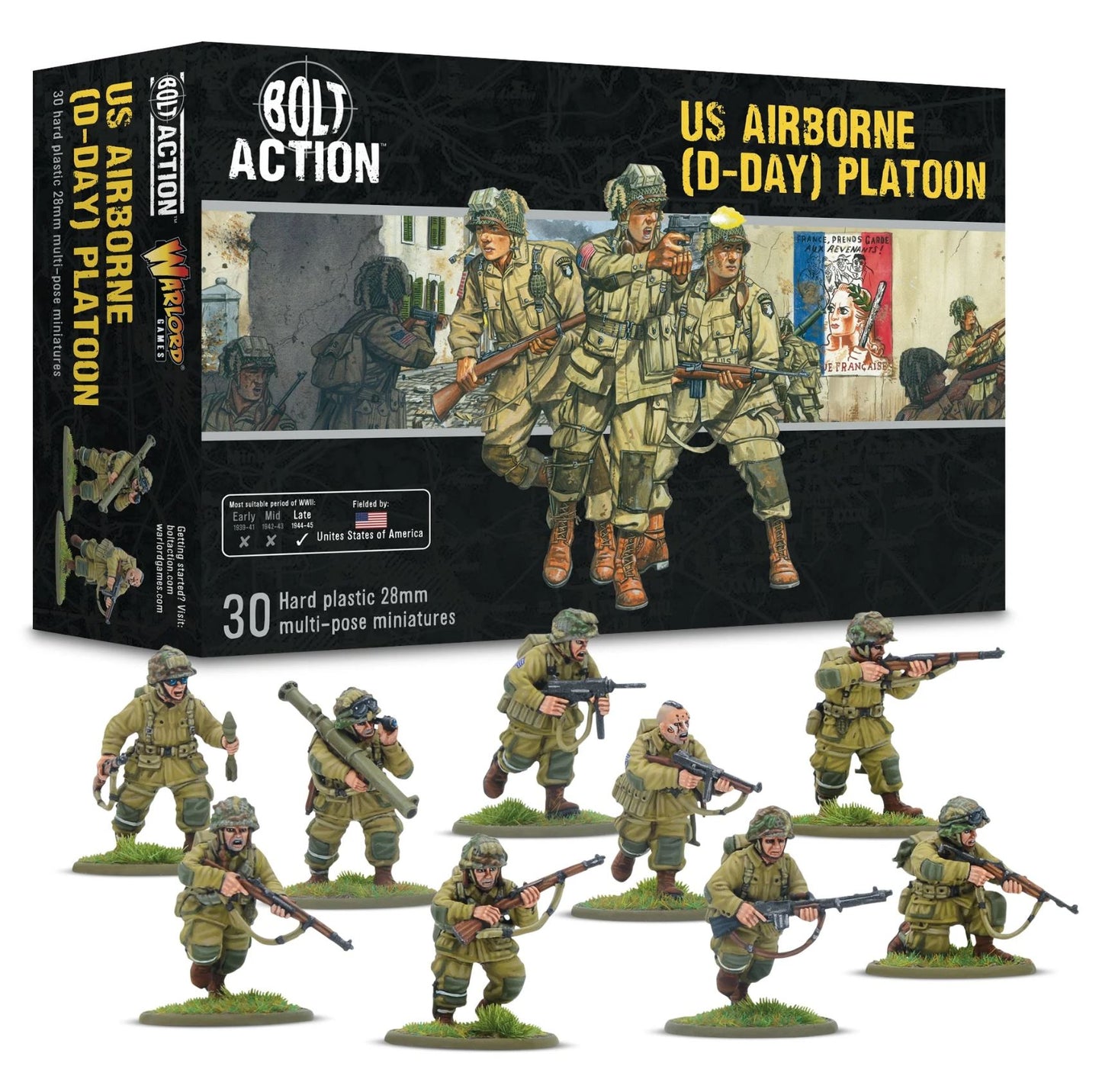 US Airborne Platoon D-Day - Bolt Action