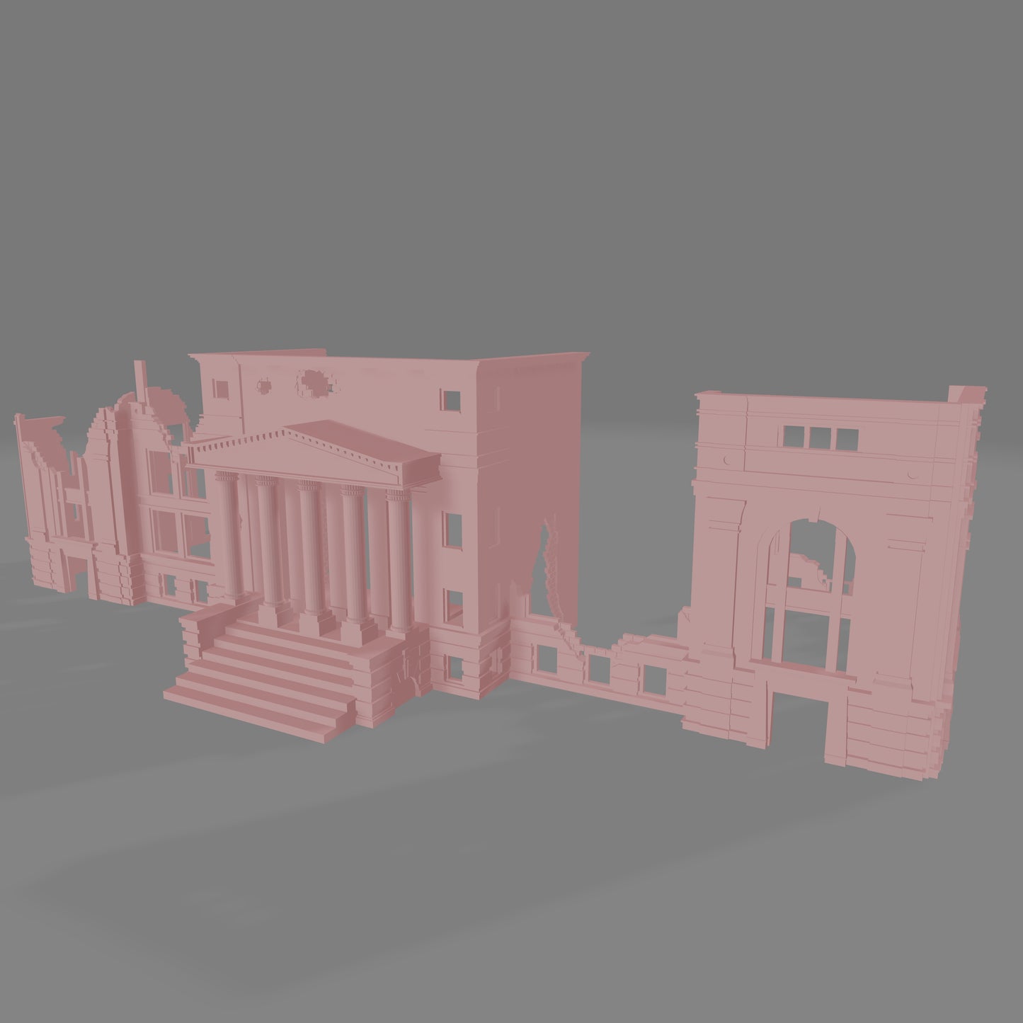 European Government Building Ruin - Commissioned