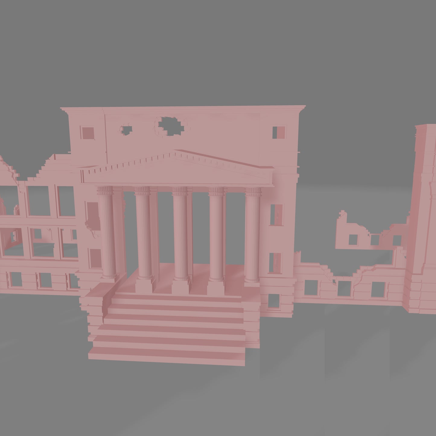 European Government Building Ruin - Commissioned