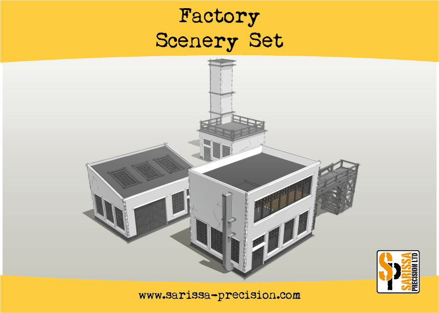 Factory Scenery Set - Sarissa Precision