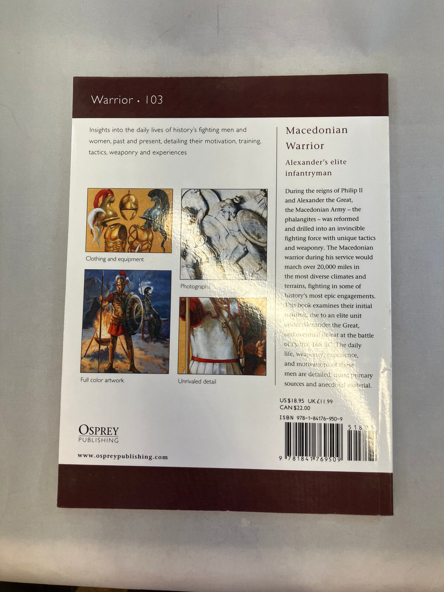 Macedonian Warrior Osprey Book